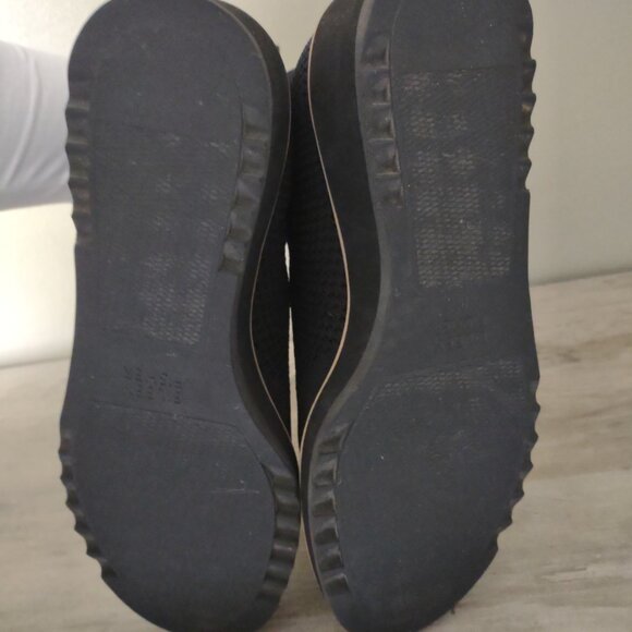 Eileen Fisher - black low wedge ankle boots booties - EUC - size 8.5 - Picture 7 of 7